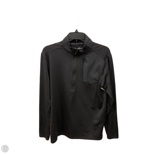 Athletic Sweatshirt Collar By Eddie Bauer In Black, Size: S