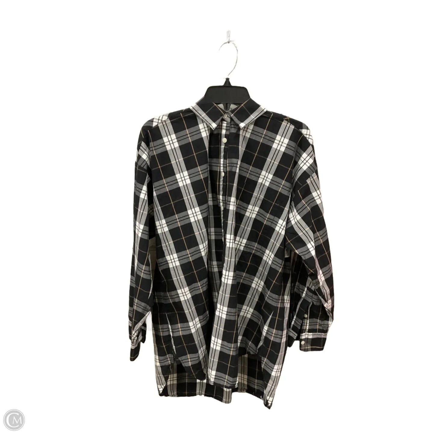 Dress Casual Midi By Loft In Plaid Pattern, Size: Xl