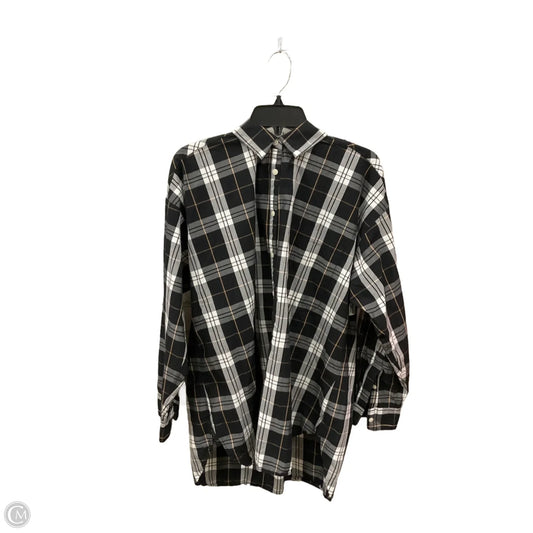 Dress Casual Midi By Loft In Plaid Pattern, Size: Xl