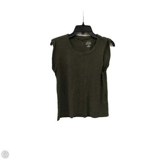 Top Short Sleeve Basic By Banana Republic In Green, Size: S