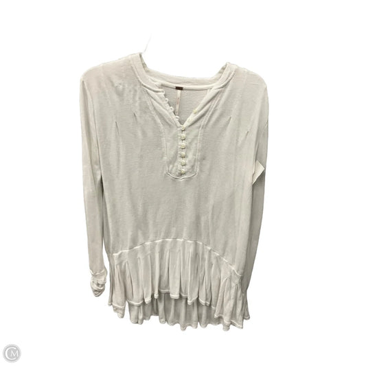 Top Long Sleeve By Free People In White, Size: Xs