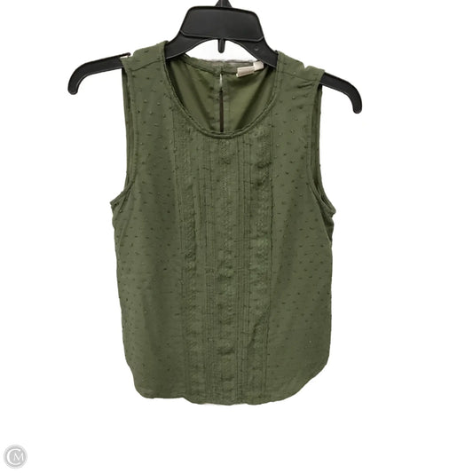Top Sleeveless By Gap In Green, Size: Xs