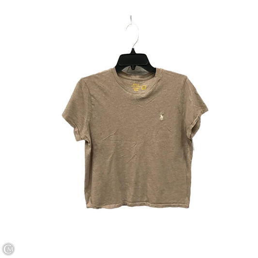 Top Short Sleeve Basic By Polo Ralph Lauren In Tan, Size: L
