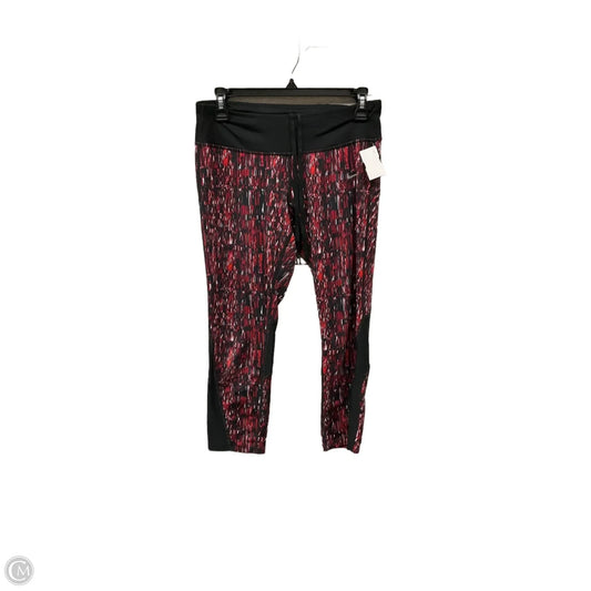 Athletic Capris By Nike Apparel In Red, Size: M