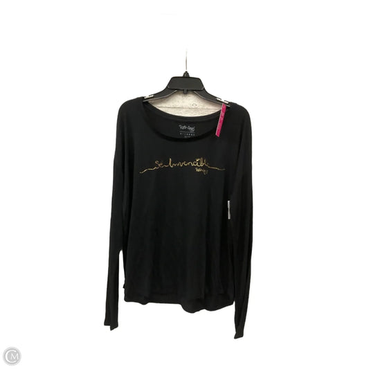 Top Long Sleeve Basic By Clothes Mentor In Black, Size: Xl