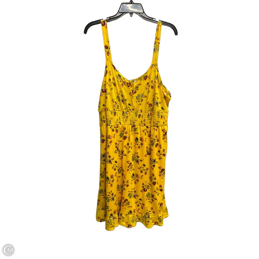 Dress Casual Short By Liberty Love In Yellow, Size: 2x