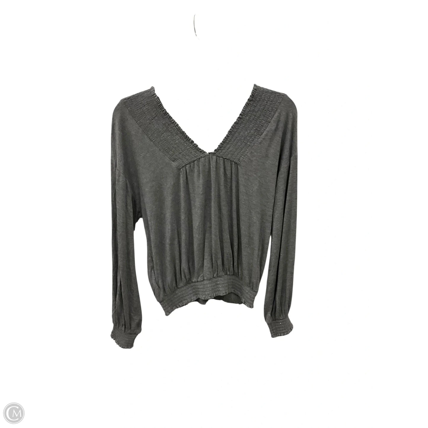 Top Long Sleeve By Express In Grey, Size: M