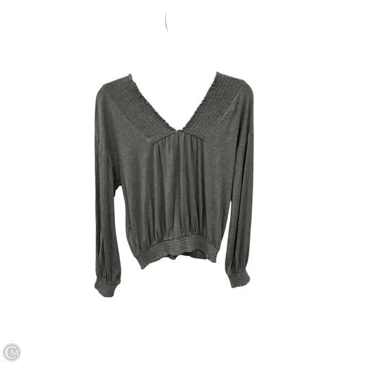 Top Long Sleeve By Express In Grey, Size: M