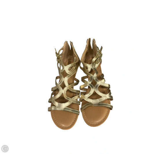 Sandals Flats By Esprit In Gold, Size: 8