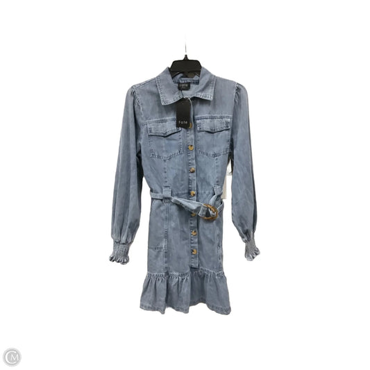 Dress Casual Short By Fate In Blue Denim, Size: S