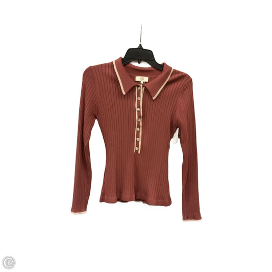 Top Long Sleeve By Entro In Pink, Size: S