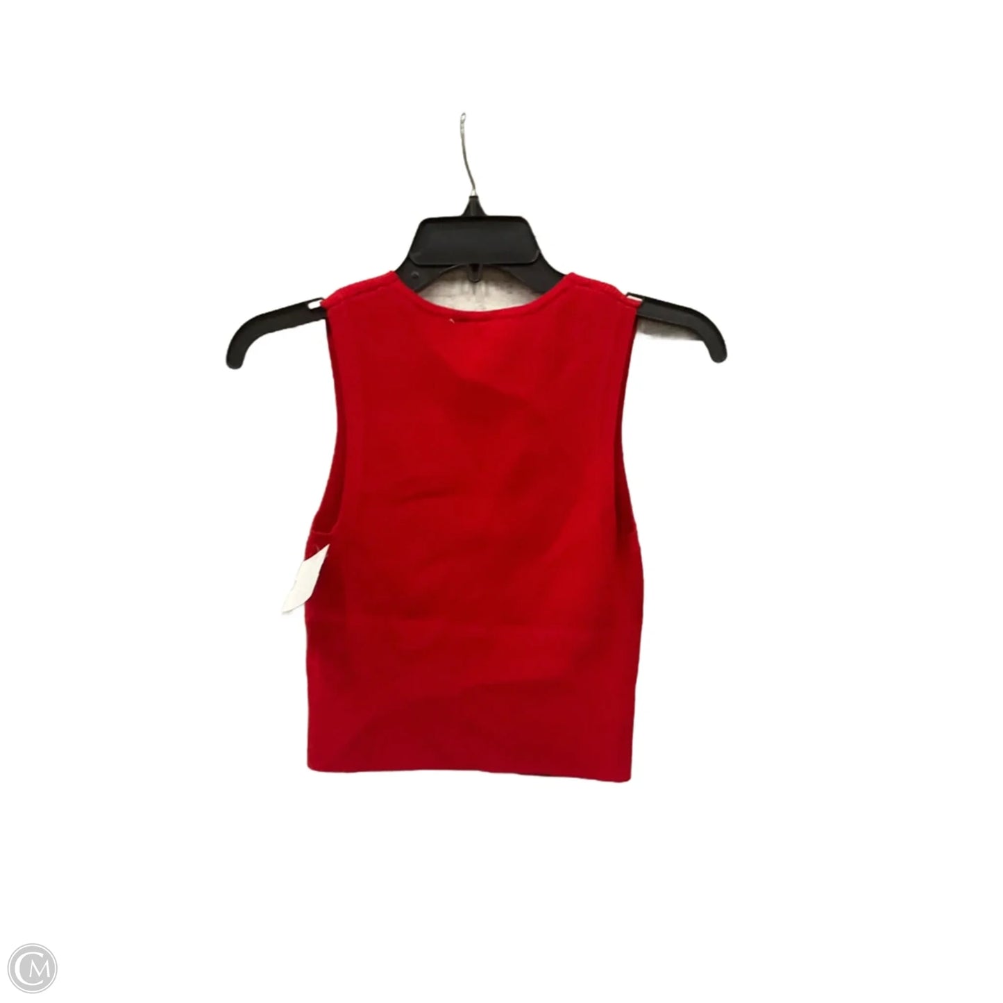Top Sleeveless By H&m In Red, Size: S