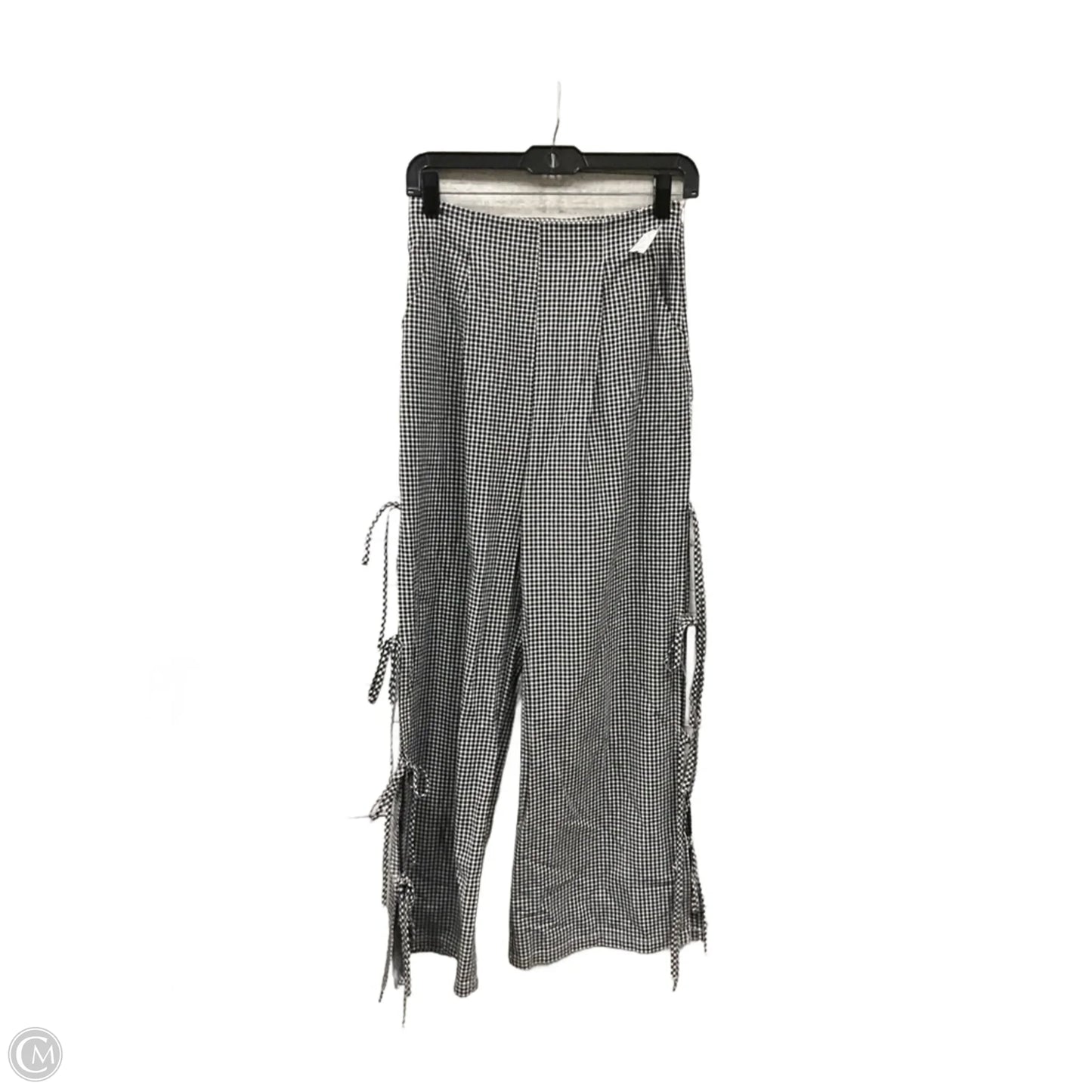 Pants Linen By Clothes Mentor In Checkered Pattern, Size: S