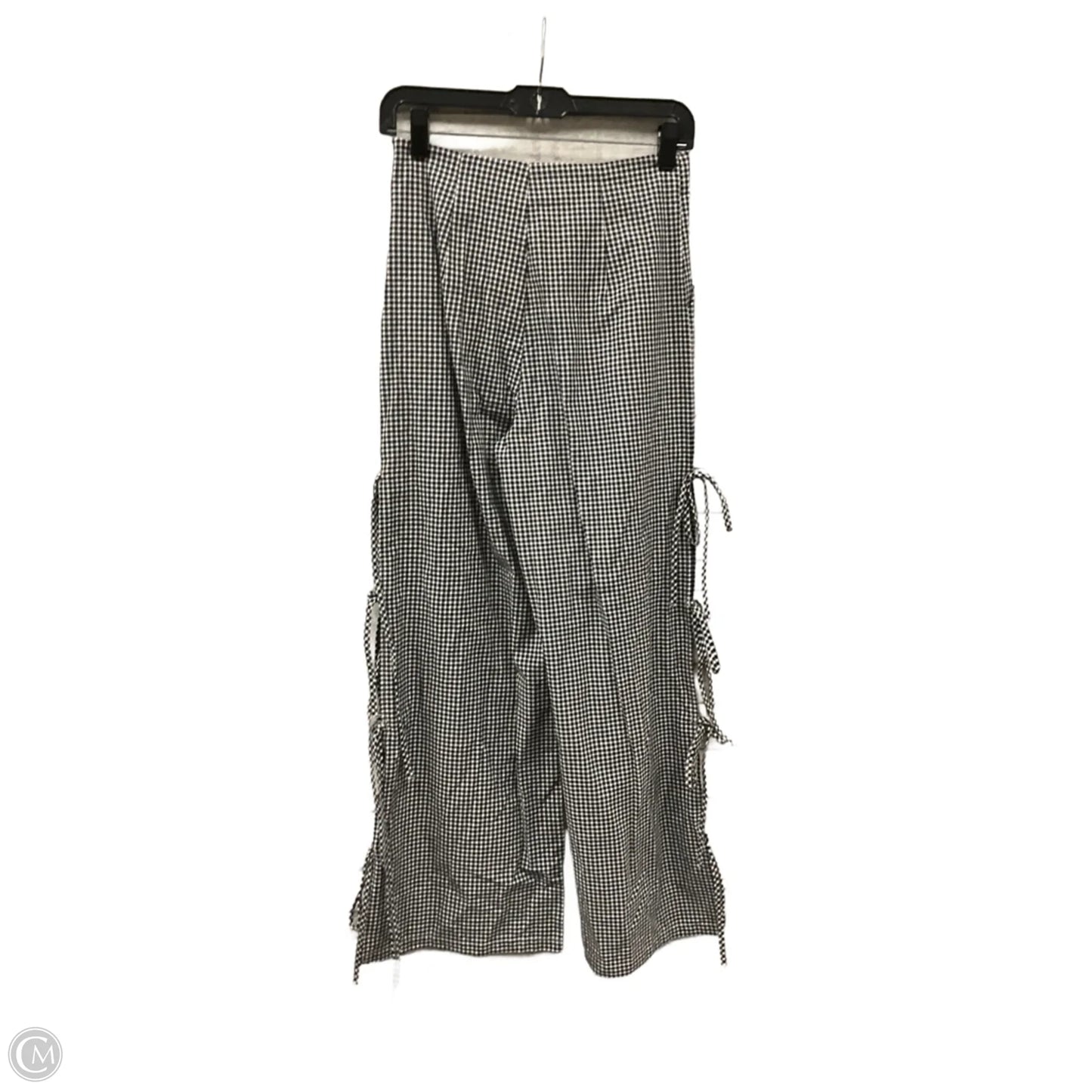 Pants Linen By Clothes Mentor In Checkered Pattern, Size: S