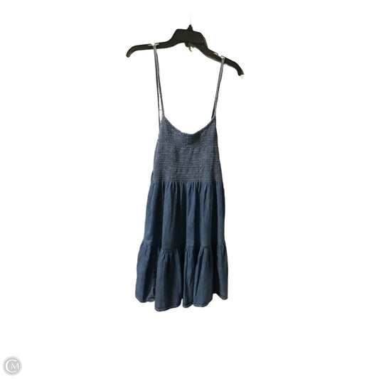 Dress Casual Midi By Gap In Blue Denim, Size: S