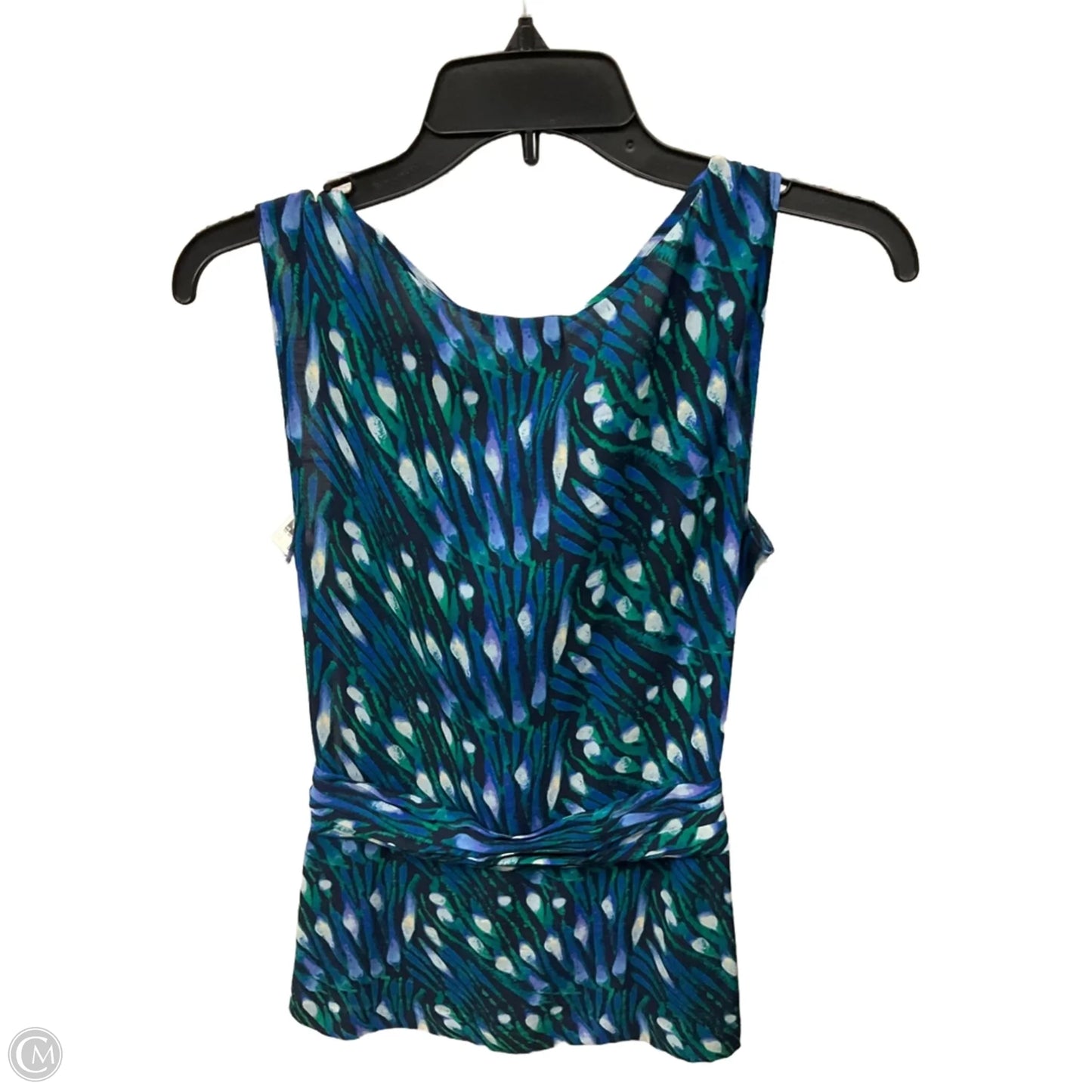 Top Sleeveless Designer By Tory Burch In Blue, Size: S