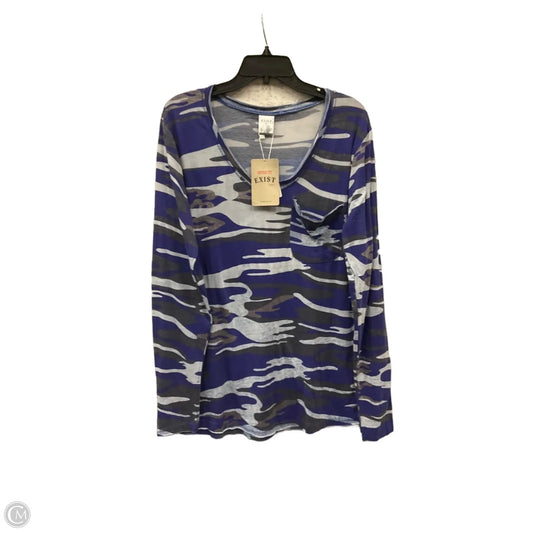 Top Long Sleeve By Clothes Mentor In Blue, Size: L