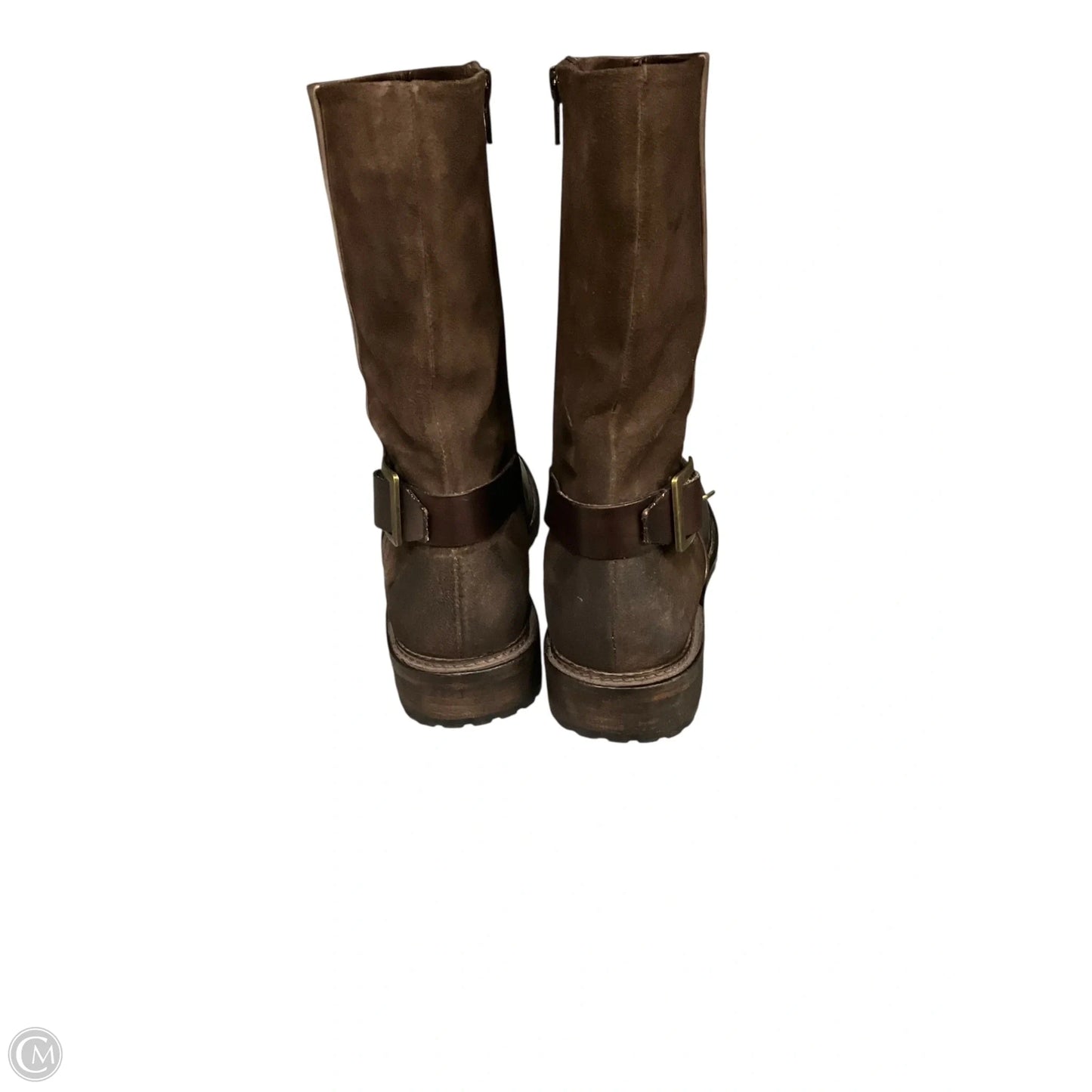 Boots Ankle Flats By Cmc In Brown, Size: 8