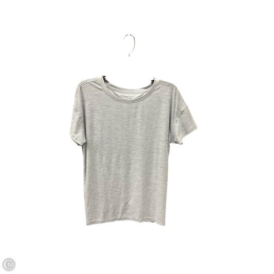 Athletic Top Short Sleeve By Old Navy In Grey, Size: M