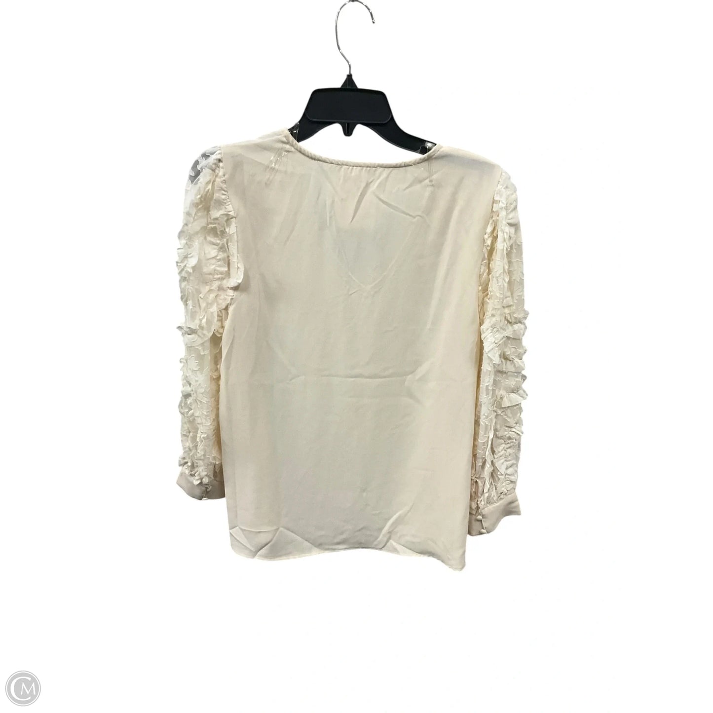 Top Long Sleeve By Entro In Cream, Size: M