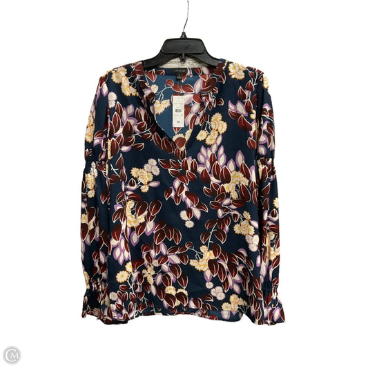 Top Long Sleeve By Ann Taylor In Grey, Size: M