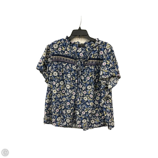 Top Short Sleeve By Lane Bryant In Blue, Size: 3x