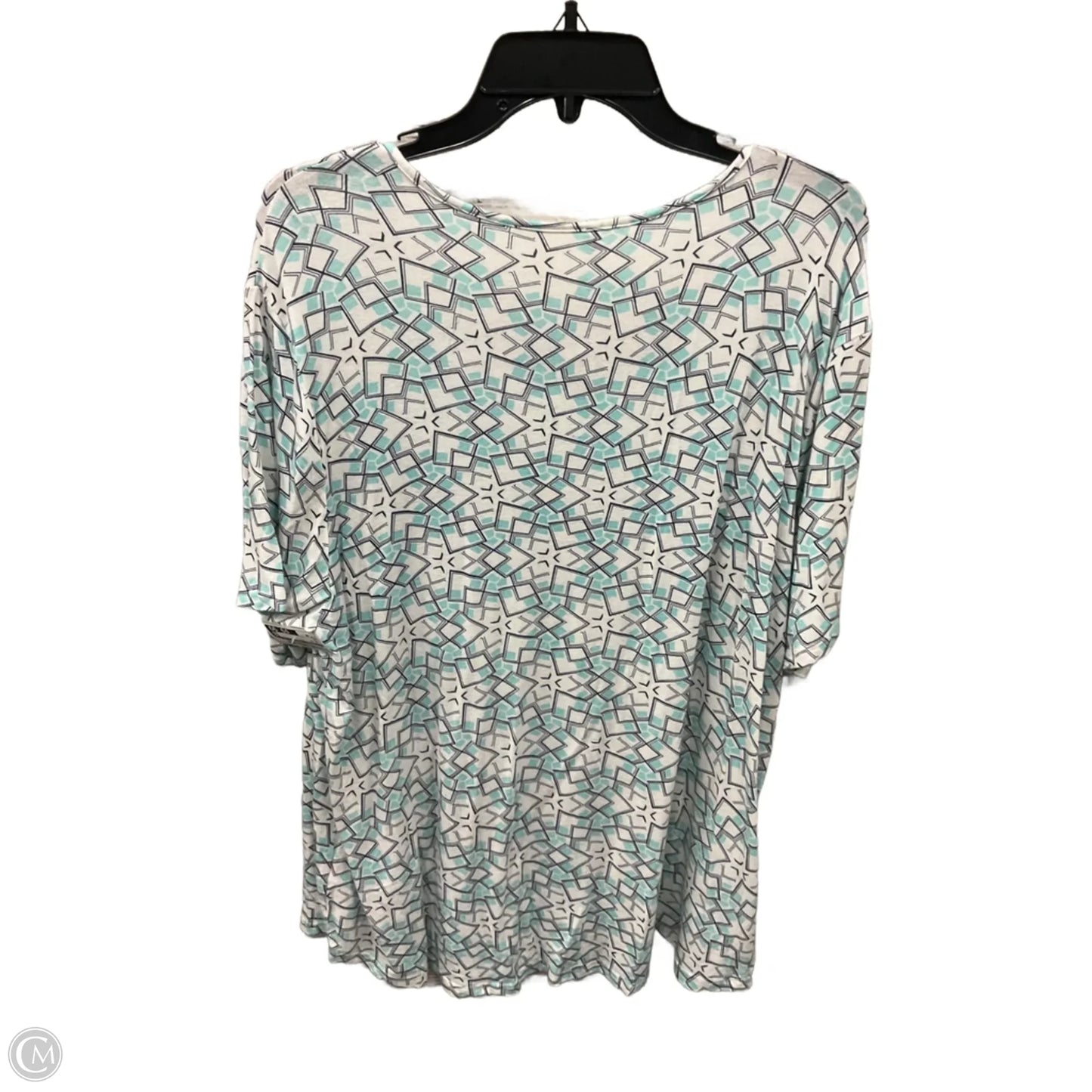 Top Short Sleeve By Clothes Mentor In White, Size: 3x