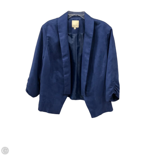 Jacket Faux Fur & Sherpa By Sejour In Navy, Size: 2x