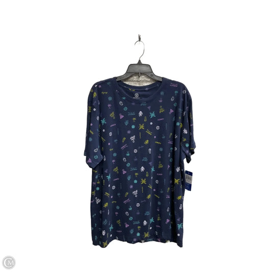 Top Short Sleeve By Hurley In Blue, Size: Xl