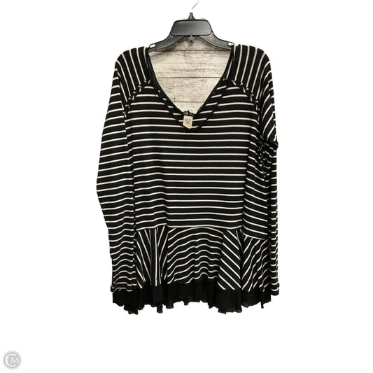 Top Long Sleeve By We The Free In Striped Pattern, Size: L