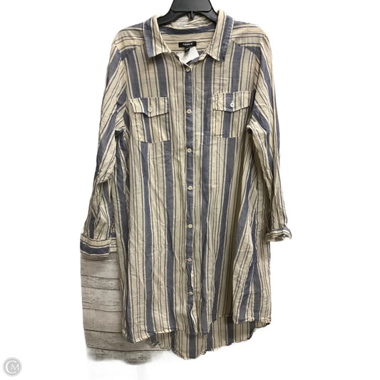 Blouse Long Sleeve By Torrid In Striped Pattern, Size: 2x
