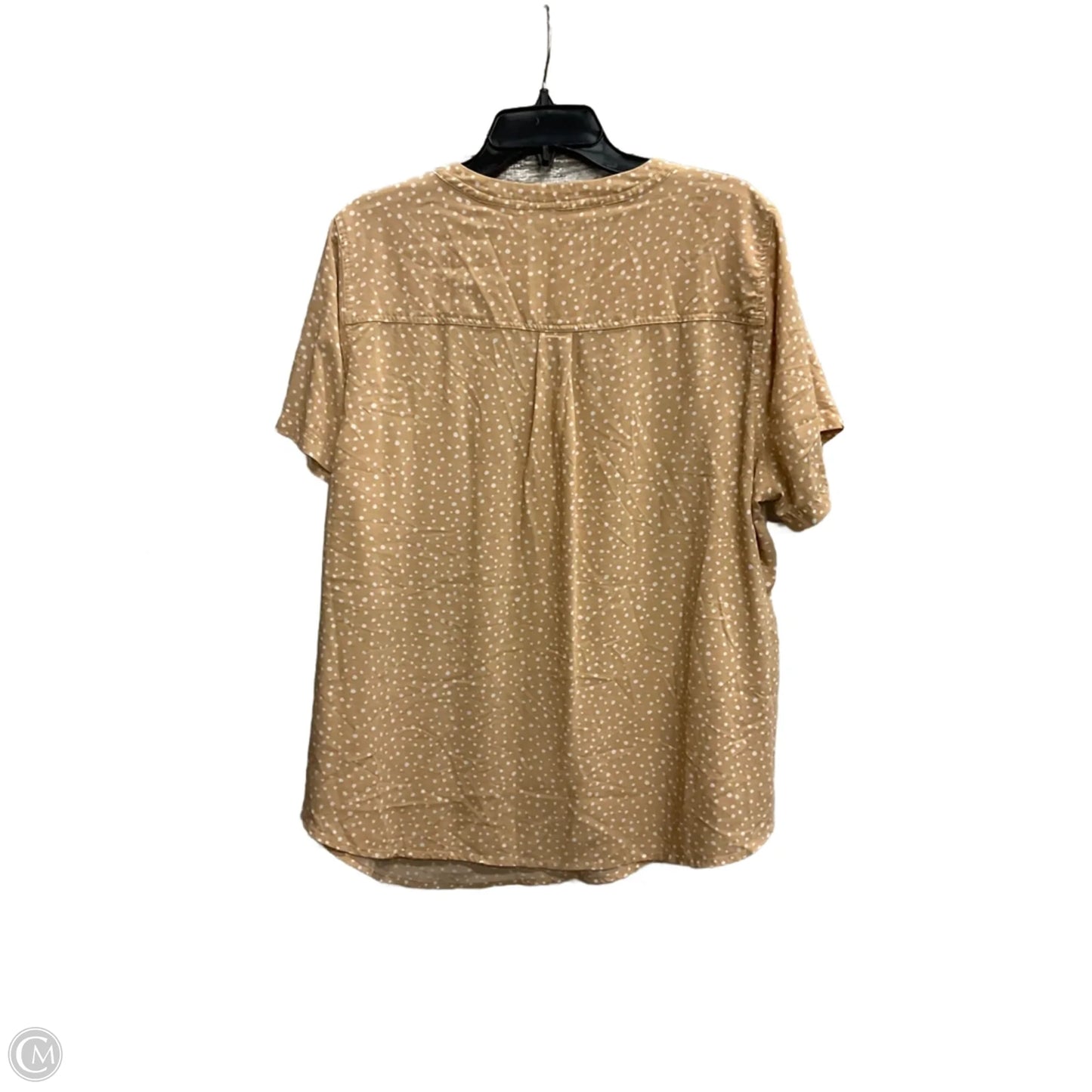 Top Short Sleeve By Torrid In Tan, Size: 2x