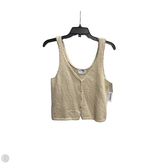 Top Sleeveless By Old Navy In Cream, Size: S