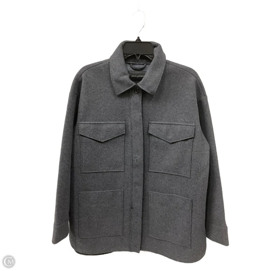 Coat Wool By Banana Republic In Grey, Size: S