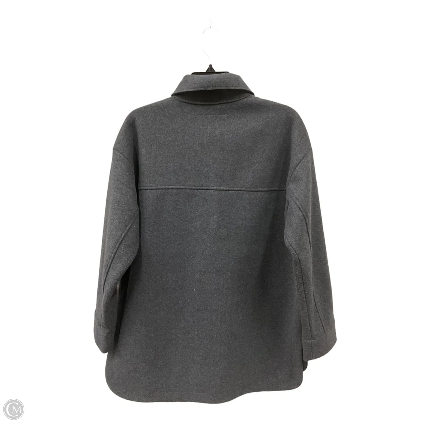 Coat Wool By Banana Republic In Grey, Size: S