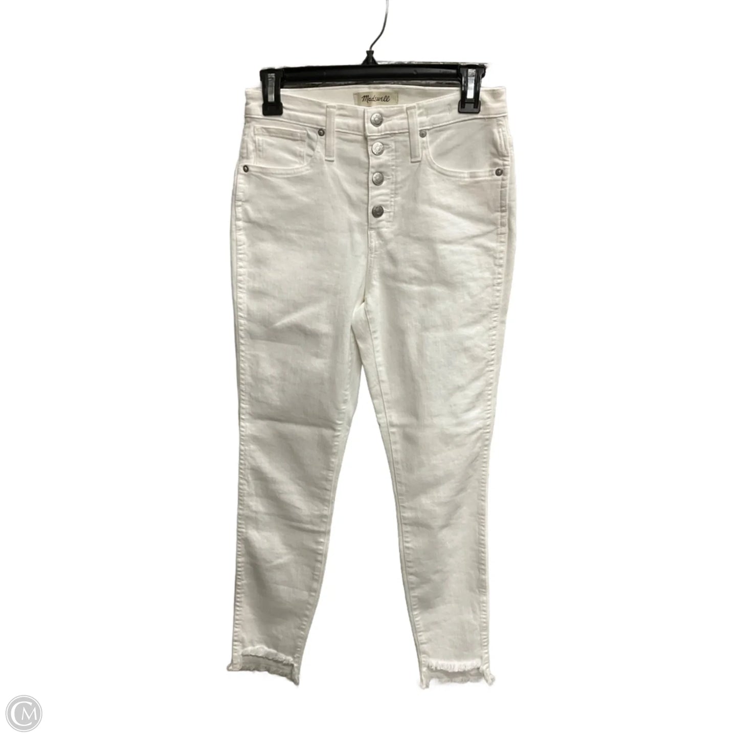 Jeans Skinny By Madewell In White Denim, Size: 4