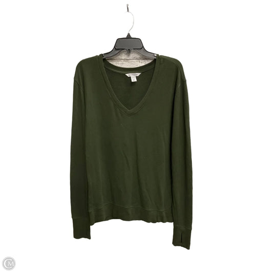 Athletic Top Long Sleeve Crewneck By Athleta In Green, Size: M