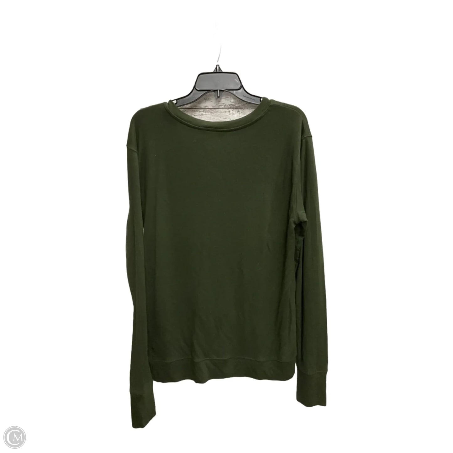 Athletic Top Long Sleeve Crewneck By Athleta In Green, Size: M