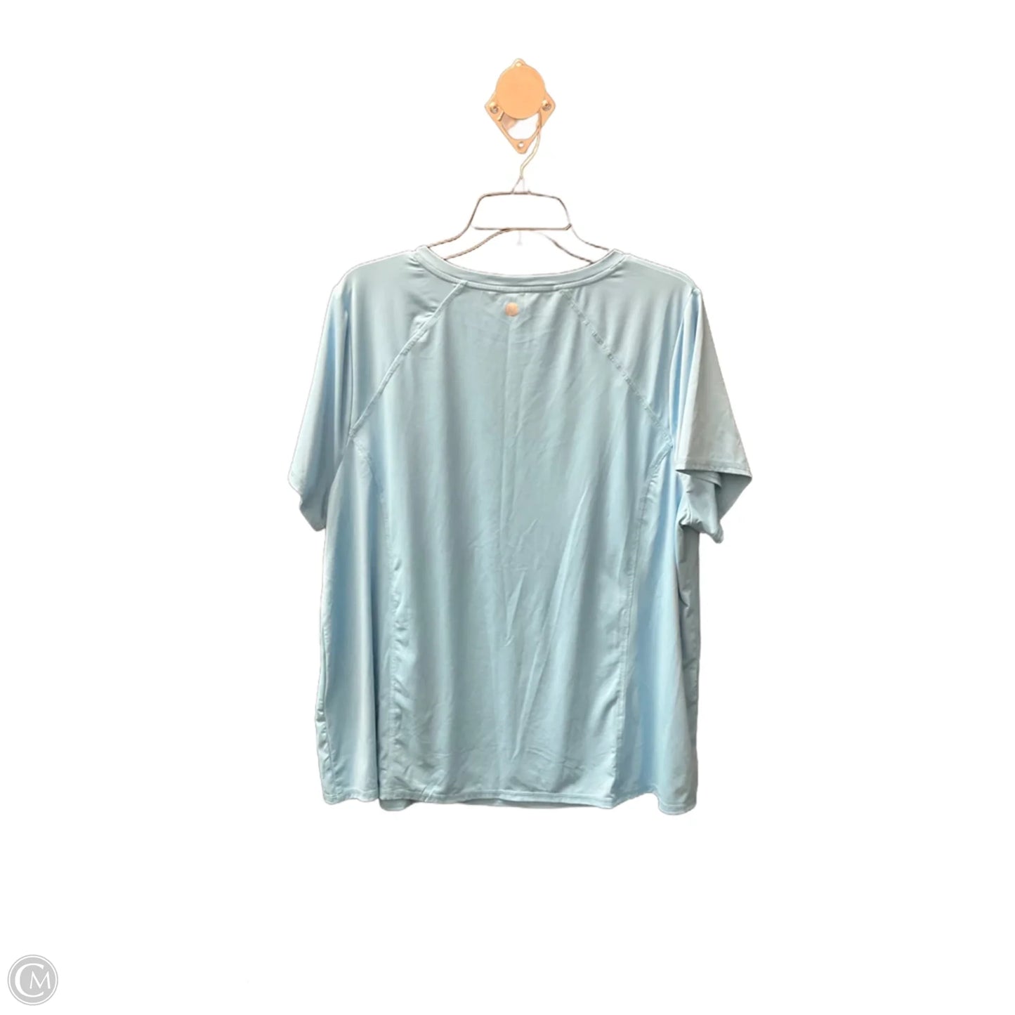 Athletic Top Short Sleeve By Livi Active In Blue, Size: 2x