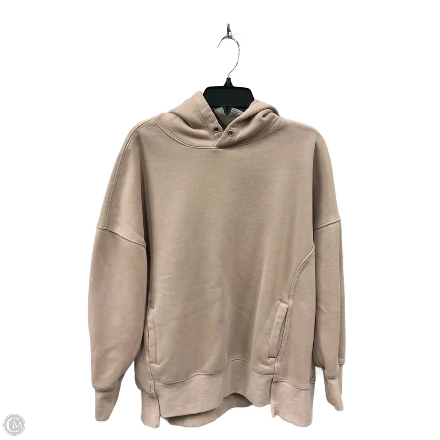 Sweatshirt Hoodie By Anrabess In Taupe, Size: M