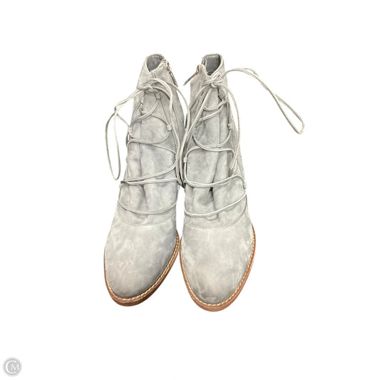 Boots Ankle Heels By Sam Edelman In Grey, Size: 9