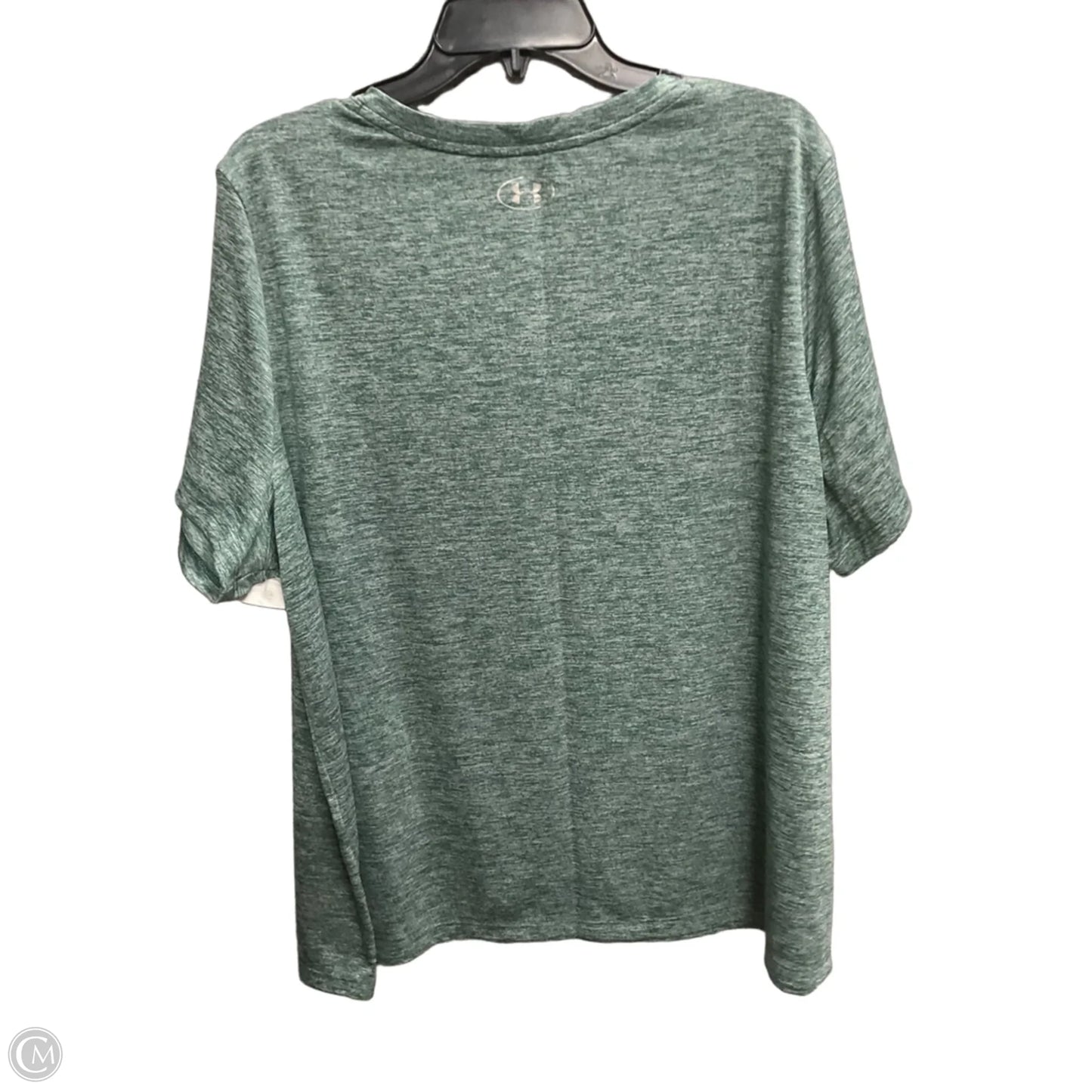 Athletic Top Short Sleeve By Under Armour In Green, Size: 2x