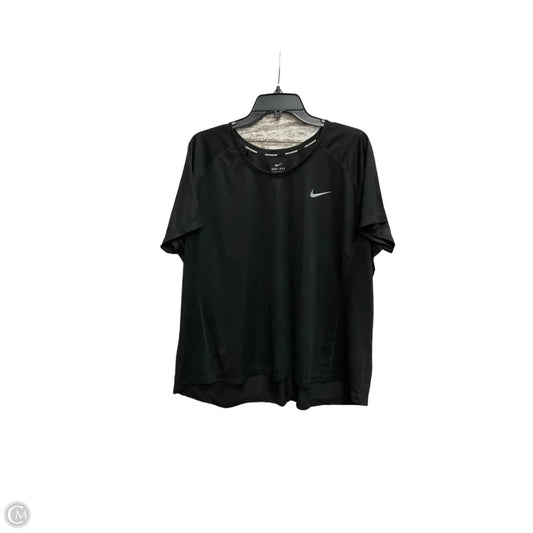 Athletic Top Short Sleeve By Nike Apparel In Black, Size: 3x