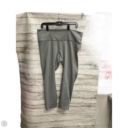 Athletic Leggings By Fabletics In Grey, Size: 2x