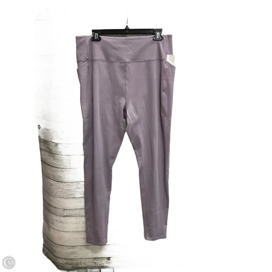 Athletic Leggings By Girlfriend Collective In Purple, Size: Xxl