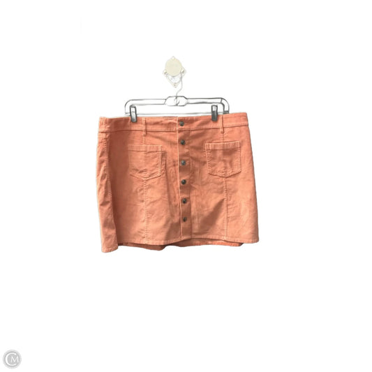 Skirt Mini & Short By Aerie In Orange, Size: Xxl