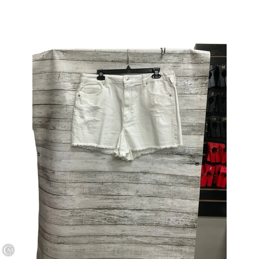 Shorts By American Eagle In White Denim, Size: 14