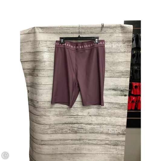 Athletic Shorts By Under Armour In Purple, Size: Xl