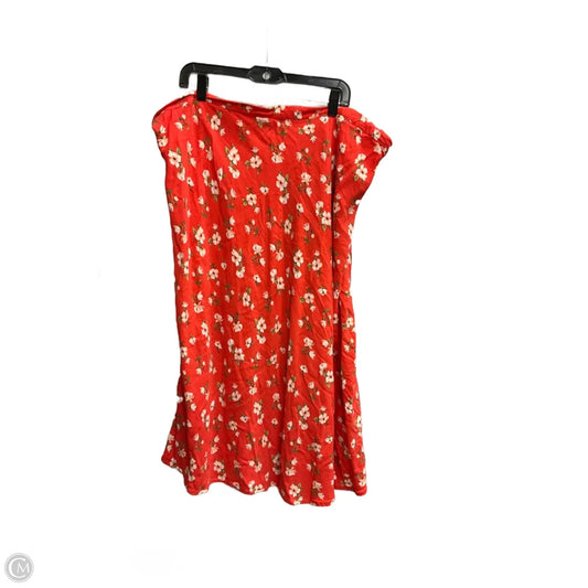 Skirt Maxi By Old Navy In Orange, Size: 3x