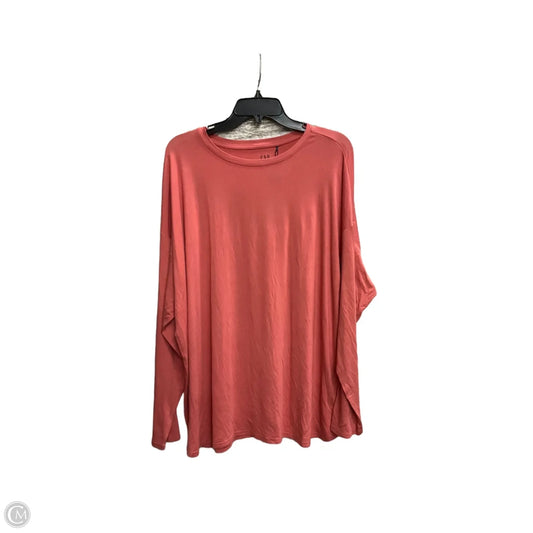 Top Long Sleeve Basic By Gap In Pink, Size: Xxl